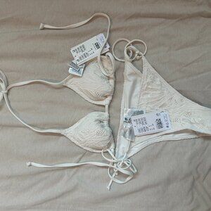 H&M Brand New White Crochet Bikini (NWT) – Size S
